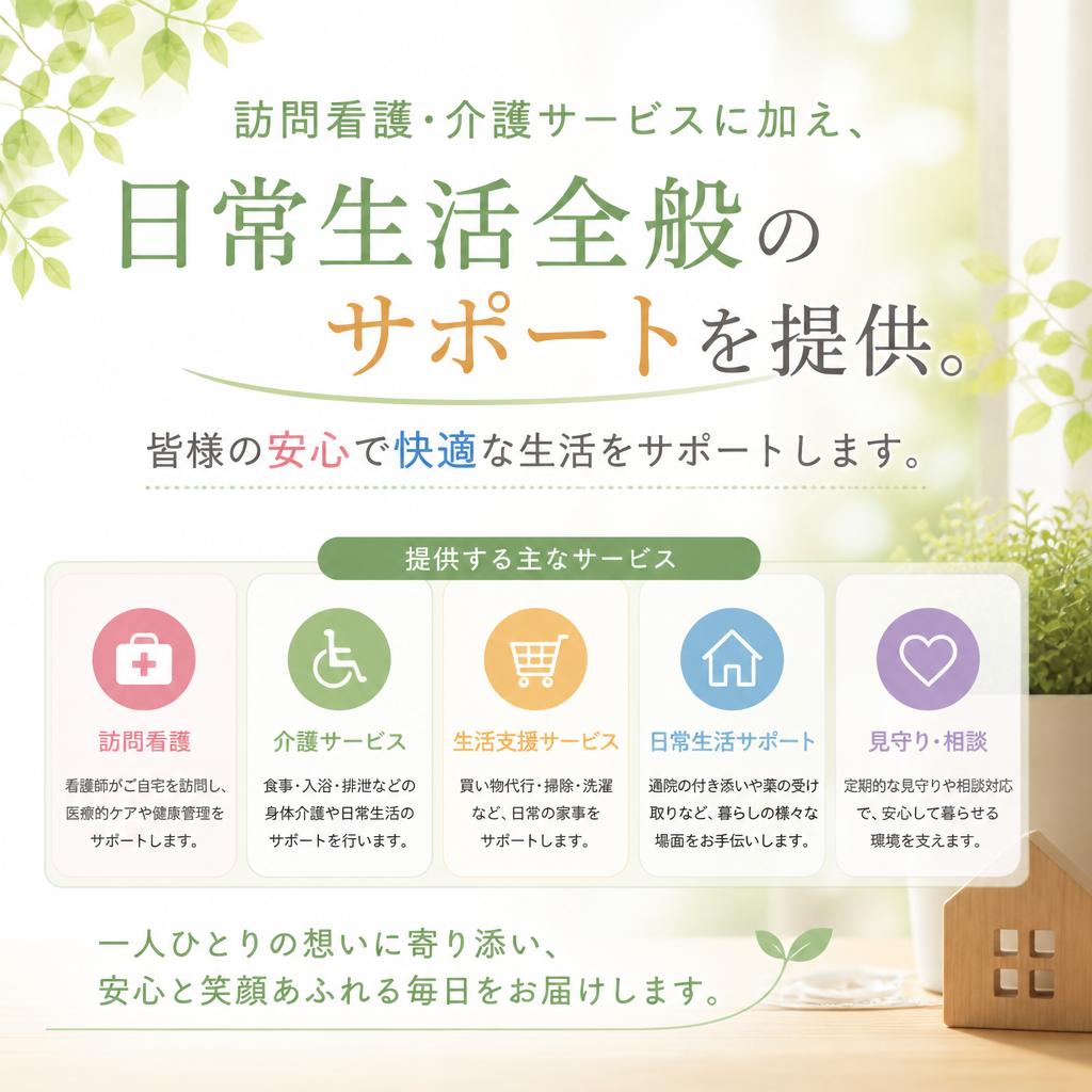 幅広いサービス内容