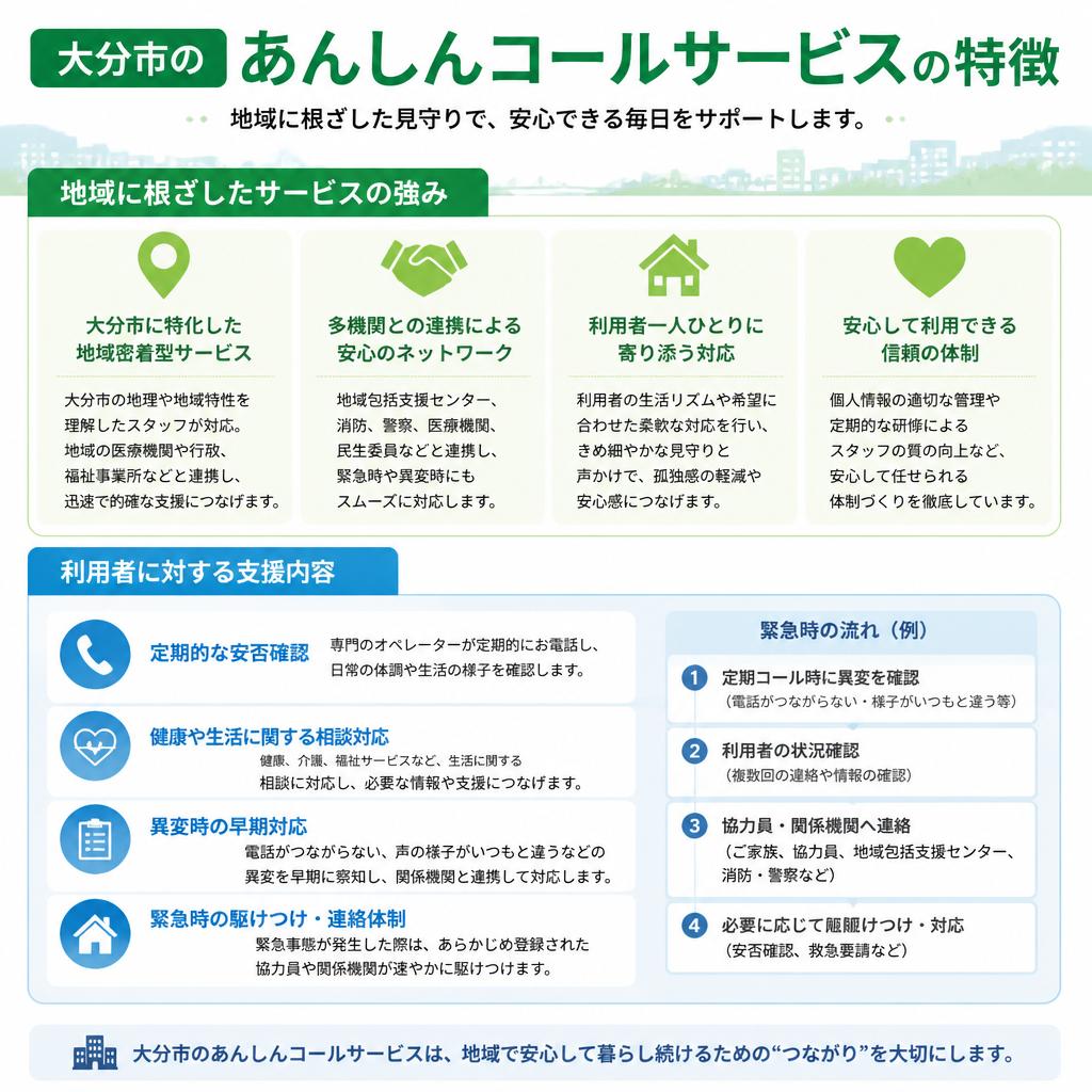 2. 大分市におけるサービスの特長