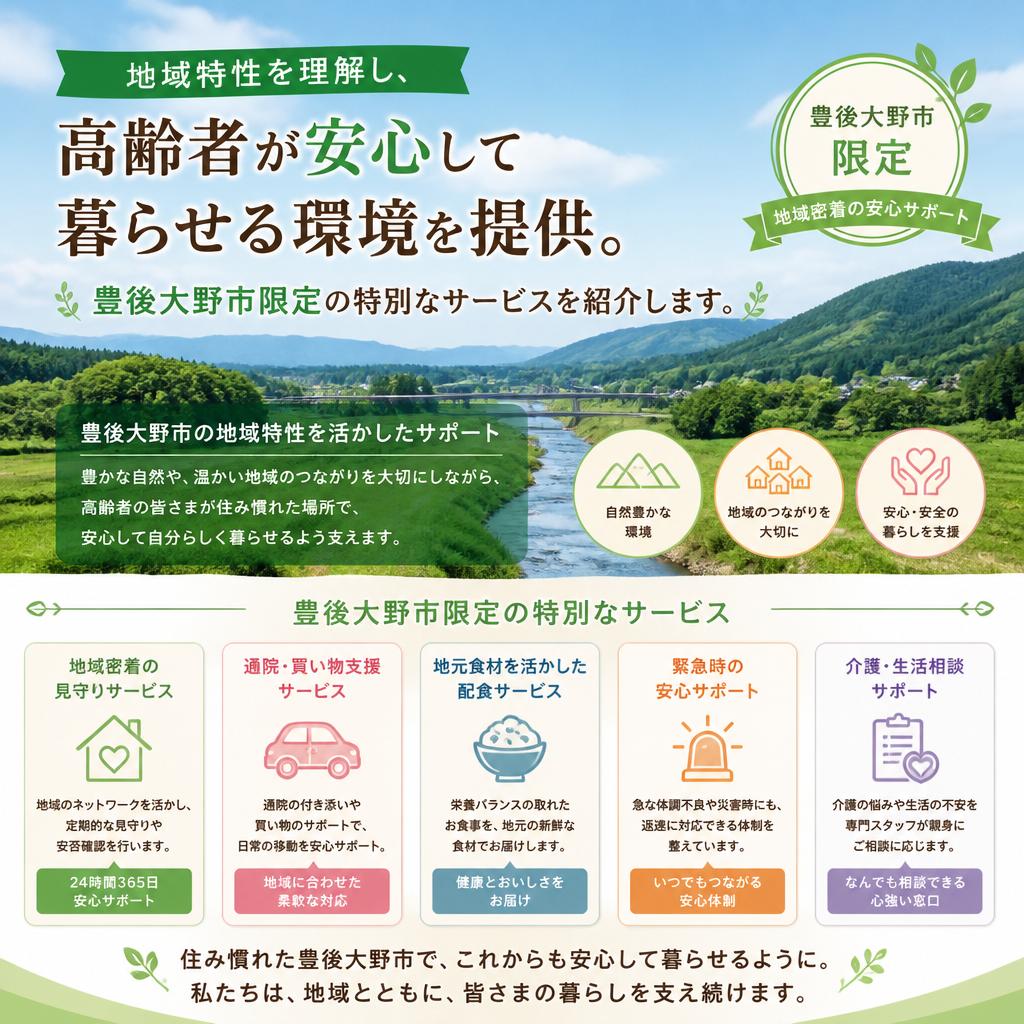 豊後大野市のニーズに応える
