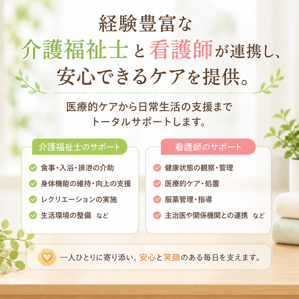 介護福祉士と看護師のチーム