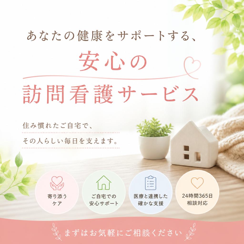 あなたの健康をサポートする、安心の訪問看護サービス